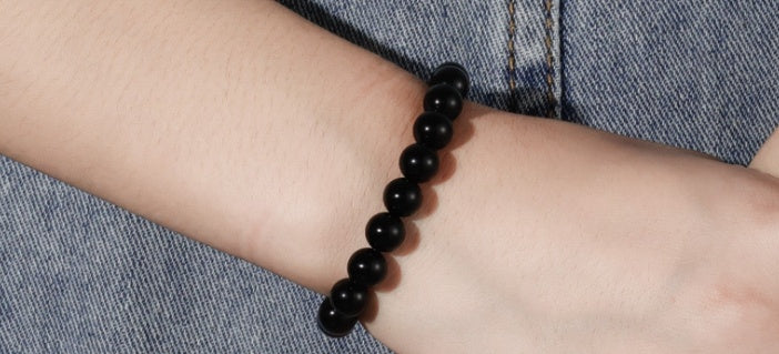 Bracciale in Agata Nero