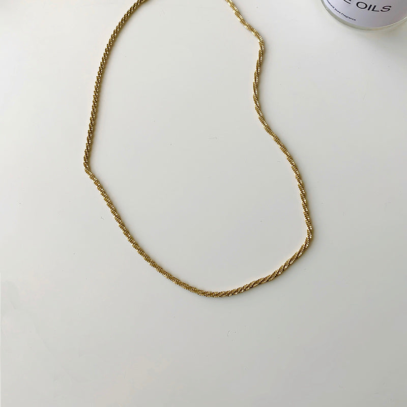 Collana in acciaio al titanio con catena a serpente High Sense