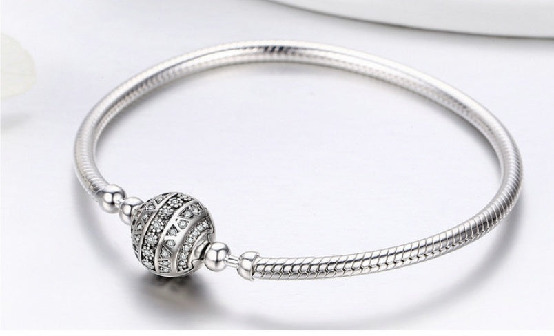 Bracciale elegante in argento sterling S925