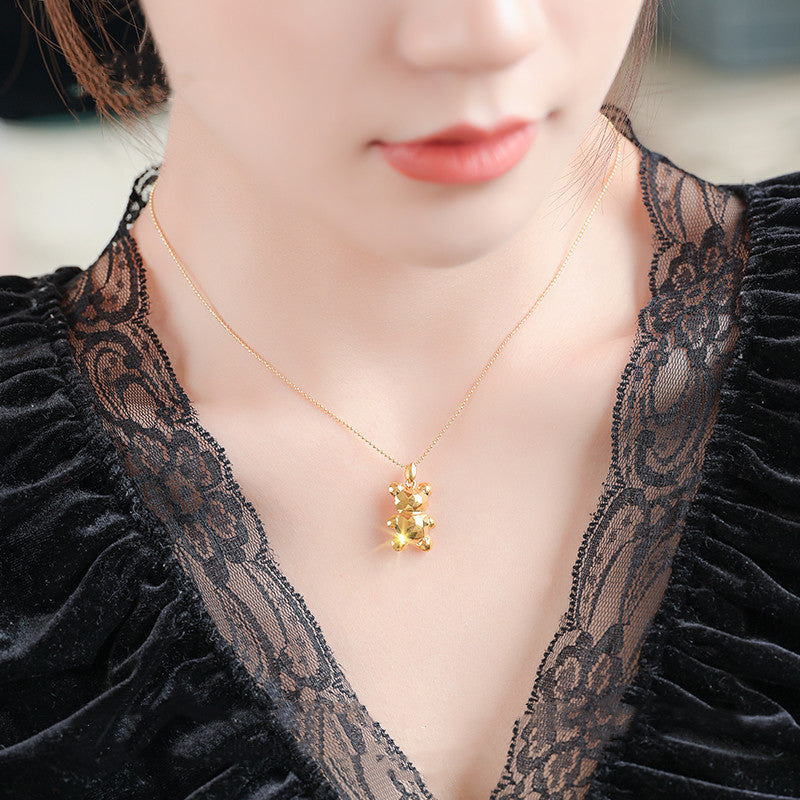 Pendente Orso Dorato da Donna