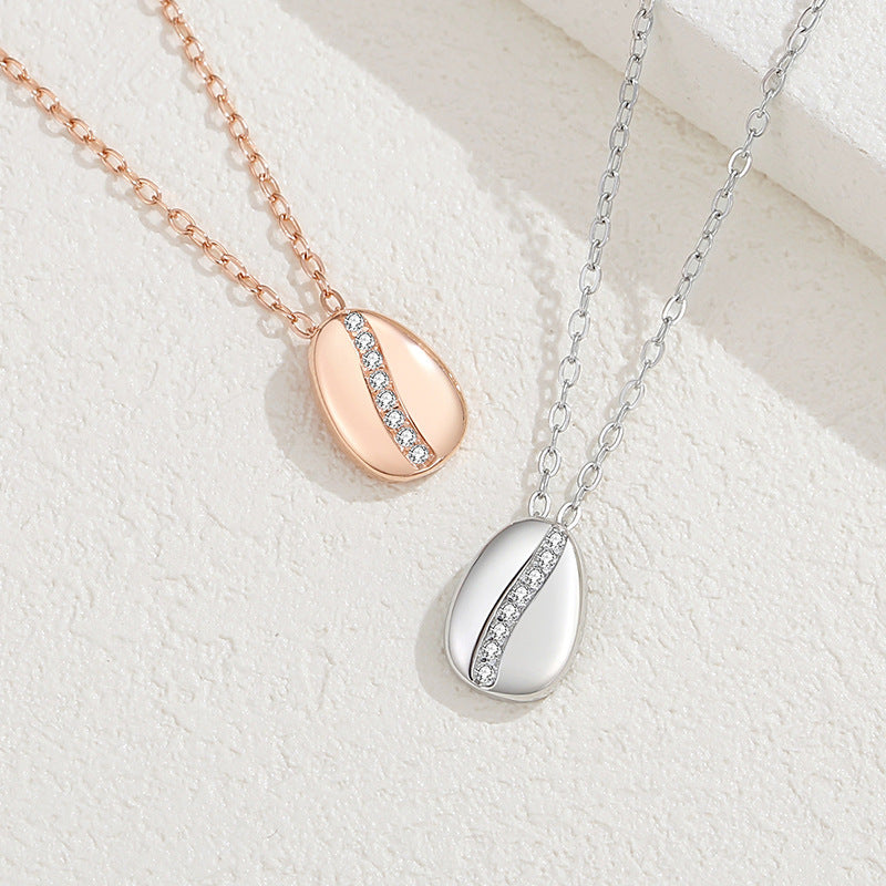 Collana con Chicco di Caffè in Argento Sterling