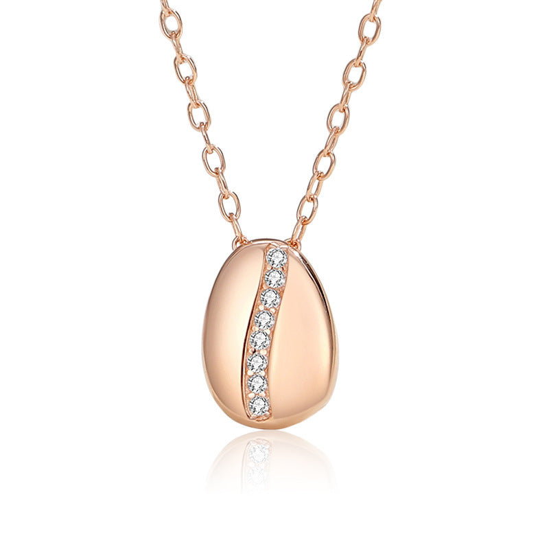 Collana con Chicco di Caffè in Argento Sterling