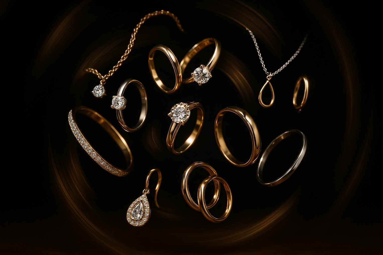 Immagine di gioielli a rotazione