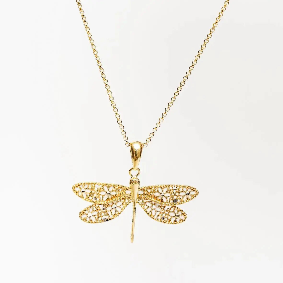Collana-Libellula-Gold-Rush-Argento-925-Rodiato-MINA-MINA gioielliperfetti.it