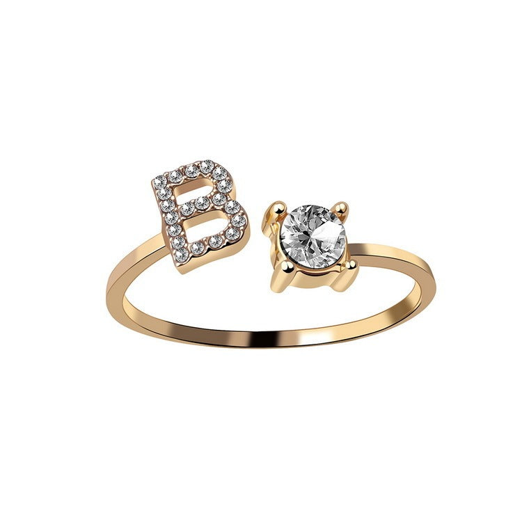 Anello Regolabile con 26 Lettere