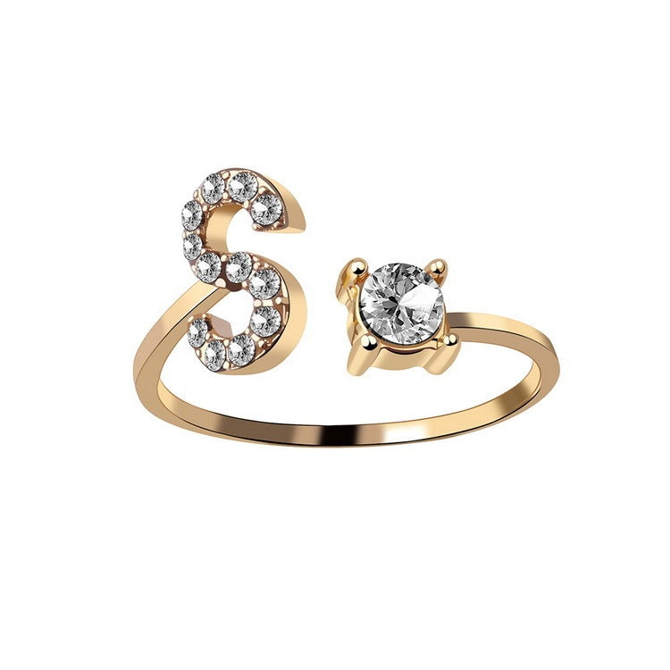Anello Regolabile con 26 Lettere