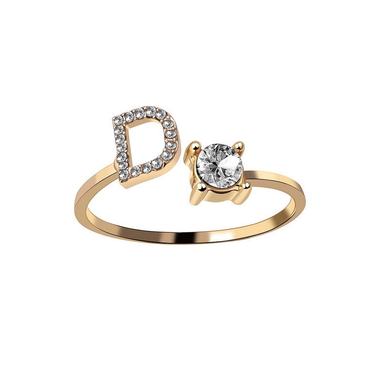 Anello Regolabile con 26 Lettere