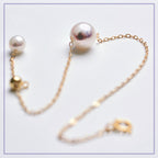 Bracciale Singolo in Oro 18K con Perla di Mare Giapponese Akoya