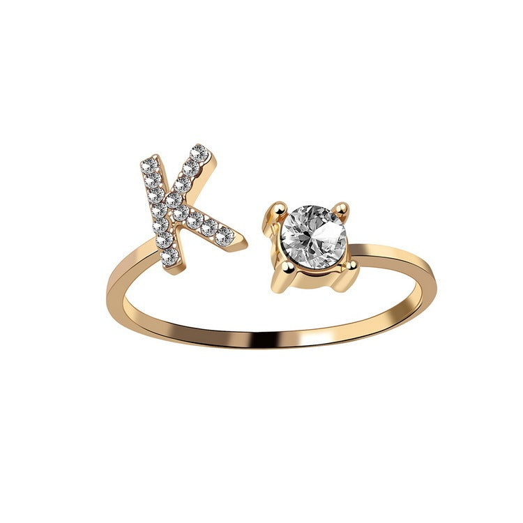 Anello Regolabile con 26 Lettere