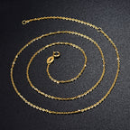 Catena regolabile in oro 18k con clavicola a O