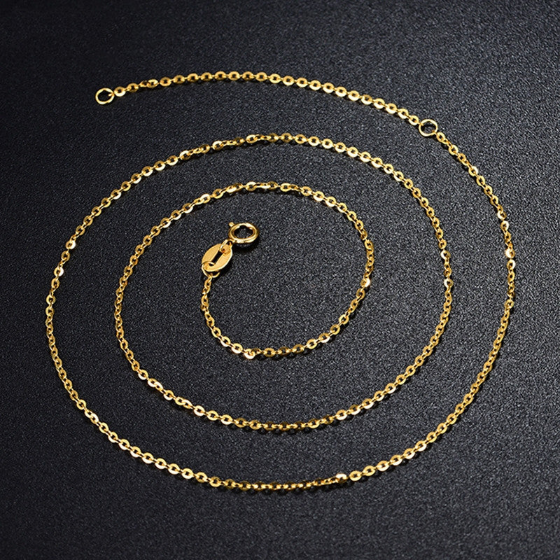Catena regolabile in oro 18k con clavicola a O