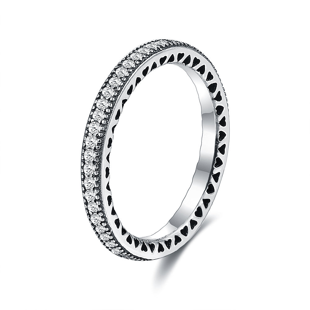 Anello di Diamanti Femminile Anello In Argento 925