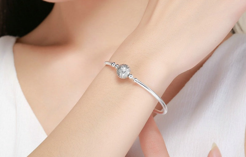 Bracciale elegante in argento sterling S925