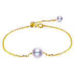 Bracciale Singolo in Oro 18K con Perla di Mare Giapponese Akoya