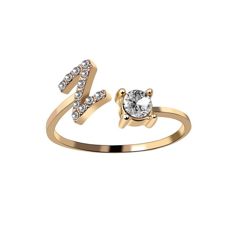 Anello Regolabile con 26 Lettere