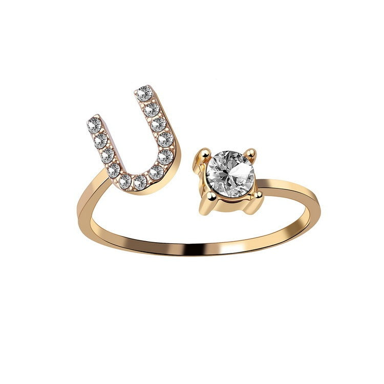 Anello Regolabile con 26 Lettere