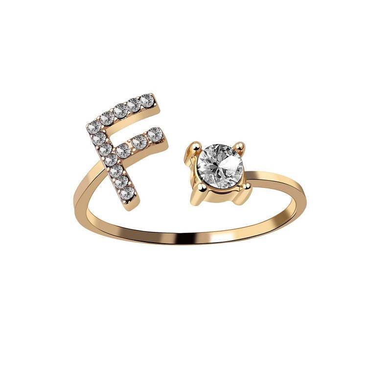 Anello Regolabile con 26 Lettere