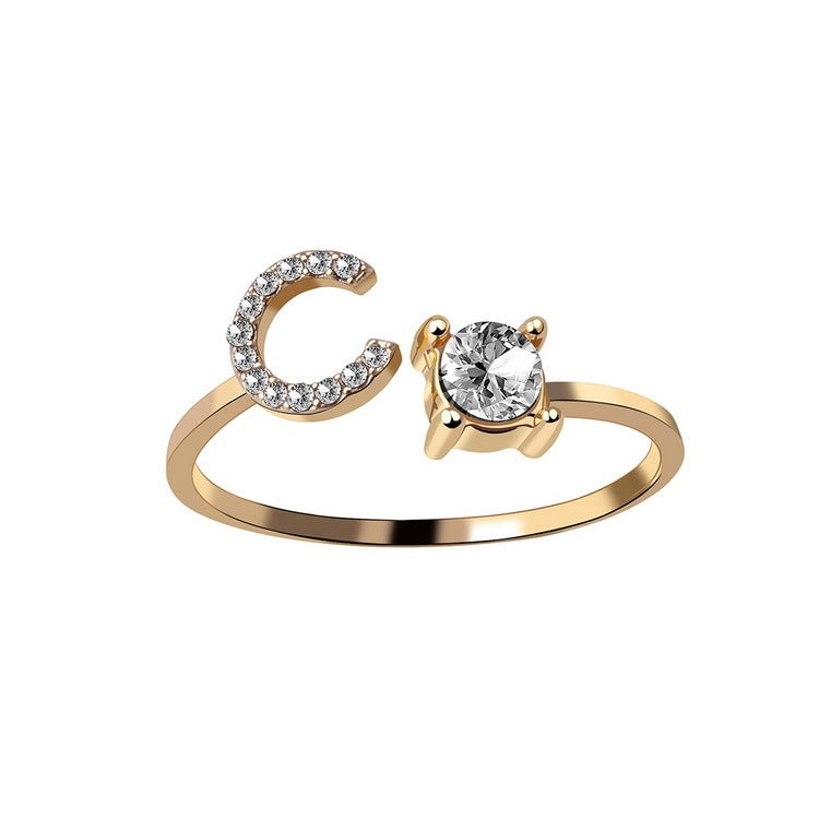 Anello Regolabile con 26 Lettere