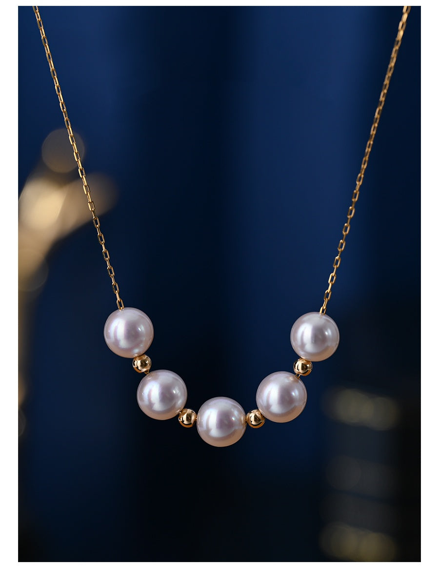 Collana “Sky Star” in Oro 18K con Perla