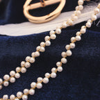 Collana di perle intrecciate a mano
