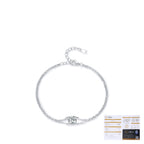 Bracciale Doppi Strato in Argento 925 con Moissanite 1 Carato
