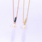 Gioielli in Oro Rosa 14K – Nuova Collana Pendente con Perla in Stile Coreano