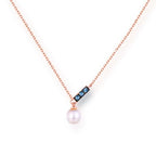 Gioielli in Oro Rosa 14K – Nuova Collana Pendente con Perla in Stile Coreano