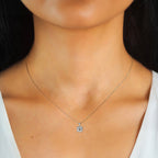 Collana in argento 925 di alta qualità placcata in oro 18 carati