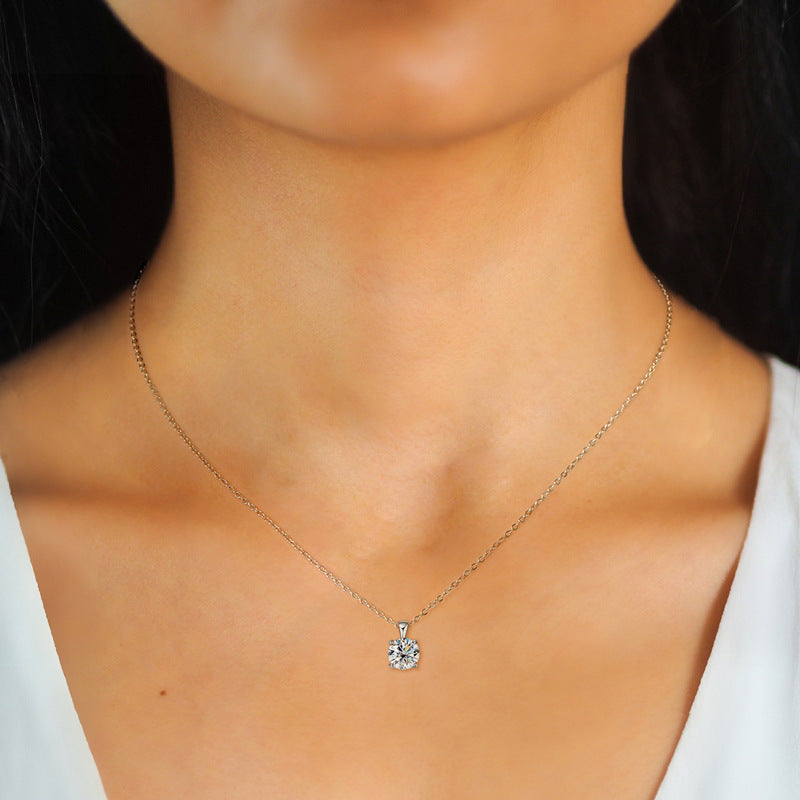 Collana in argento 925 di alta qualità placcata in oro 18 carati