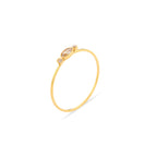 Anello delicato con zirconi e perla d’acqua dolce