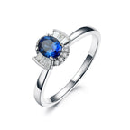 Anello da Donna in Oro 18K con Zaffiro Naturale