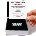 💝 Anello Argento 925 Donna Vita - Alti e Bassi ✨ Regalo Romantico - gioielliperfetti.it