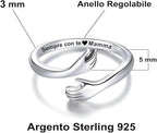 💝 Anello Argento 925 Sempre con Te Mamma ✨ Regalo Speciale Donna - gioielliperfetti.it