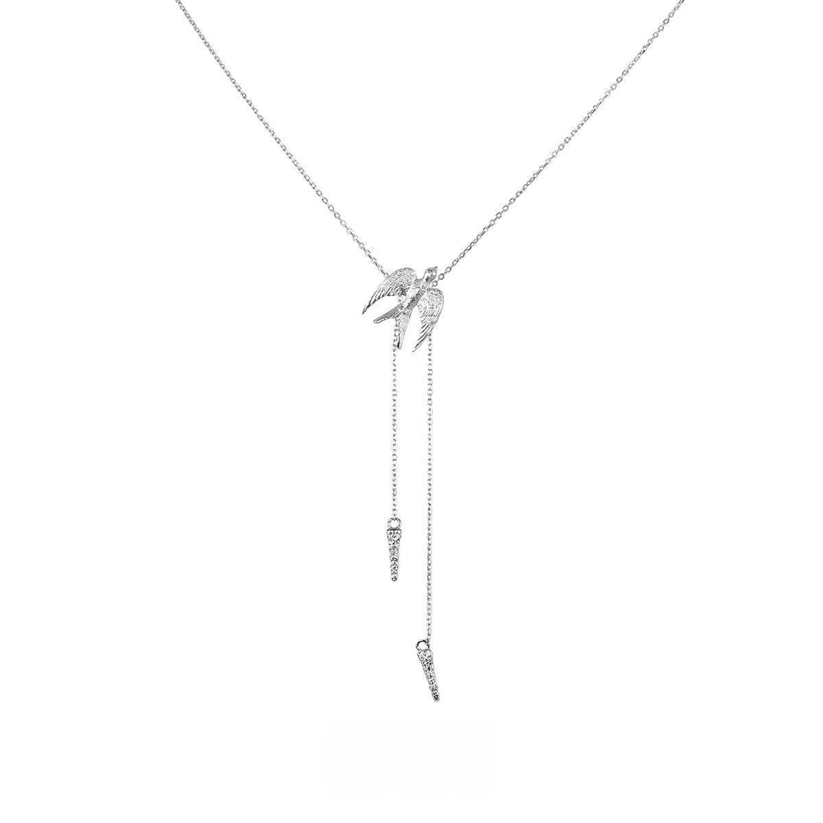 Collana con Uccello Volante in Fluorite