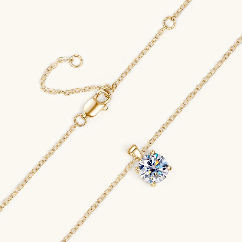 Collana in argento 925 di alta qualità placcata in oro 18 carati
