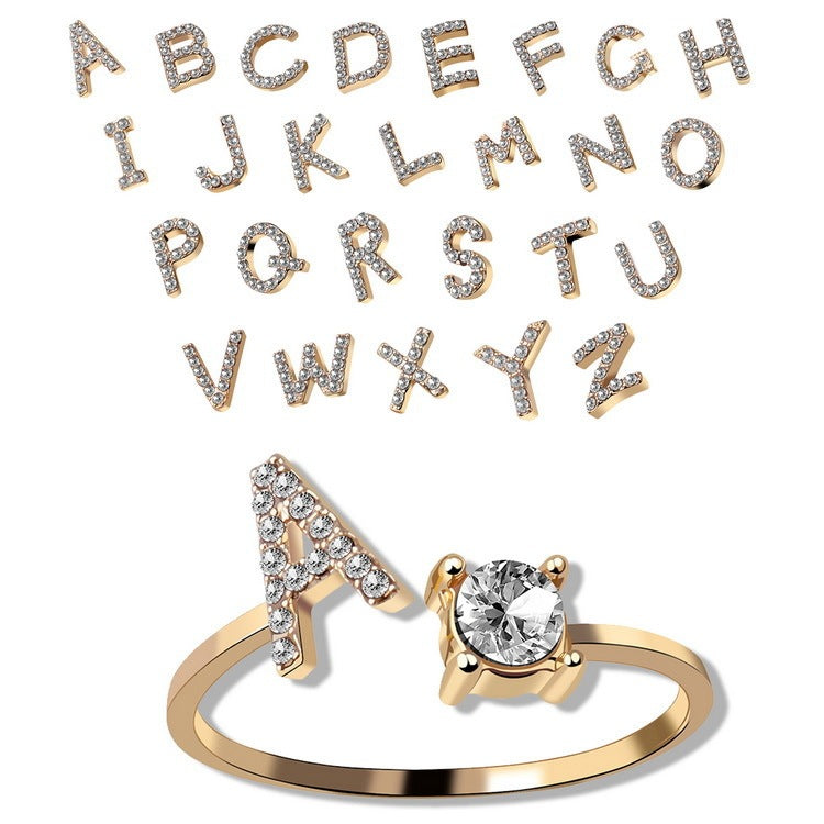 Anello Regolabile con 26 Lettere