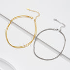 Cavigliera a 3 Strati in Argento Sterling S925 da Donna