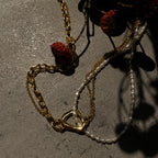 Collana da donna multistrato con perle dal design intrecciato
