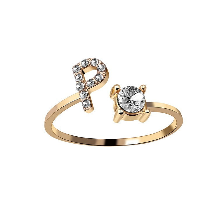 Anello Regolabile con 26 Lettere