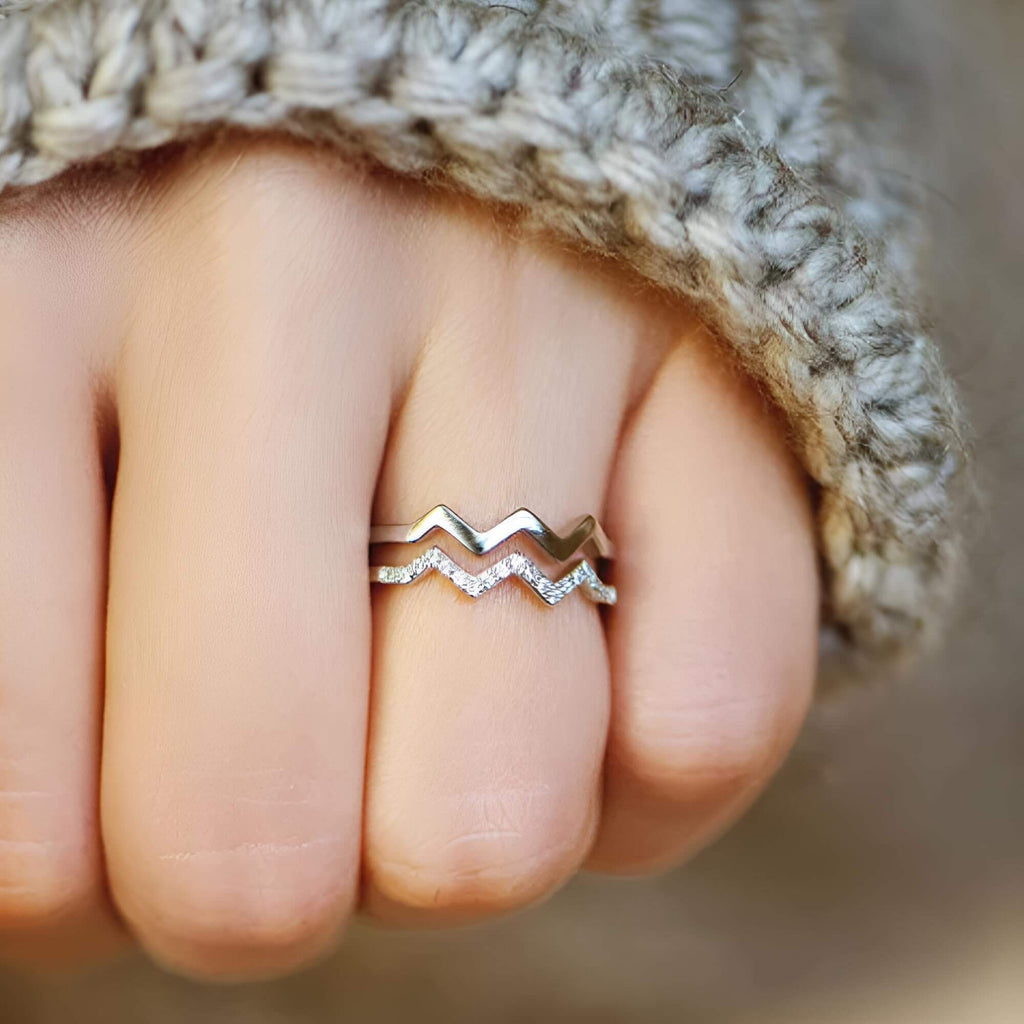 💝 Anello Argento 925 Donna Vita - Alti e Bassi ✨ Regalo Romantico - gioielliperfetti.it