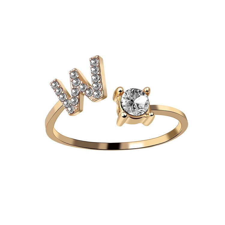 Anello Regolabile con 26 Lettere