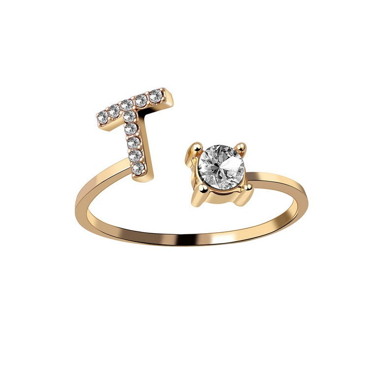 Anello Regolabile con 26 Lettere