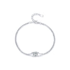 Bracciale Doppi Strato in Argento 925 con Moissanite 1 Carato