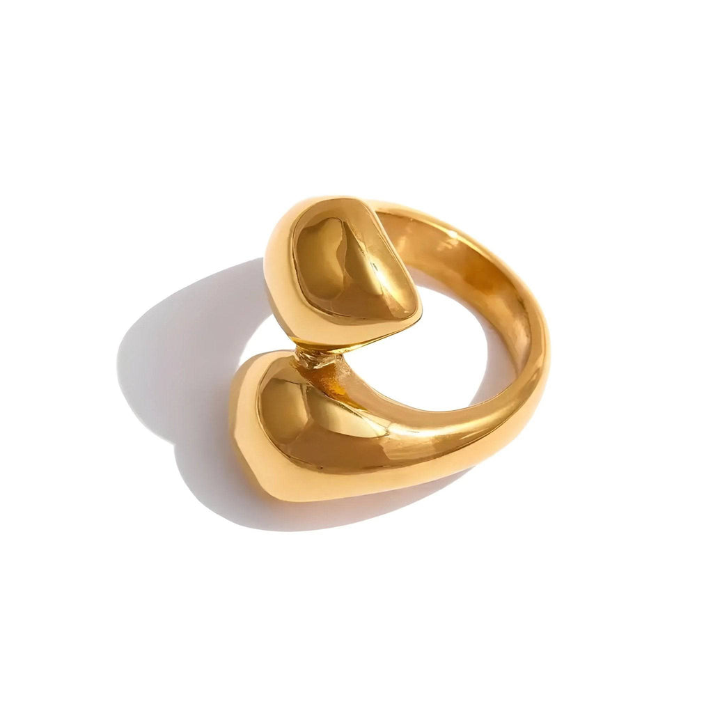 Anello GARLITA - Oro 18k, Acciaio Inossidabile | Eleganza Raffinata gioielli perfetti Rings km5m85-r3.myshopify.com