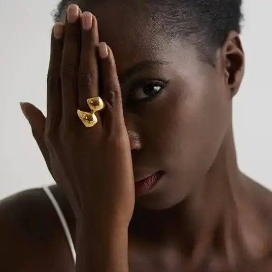 Anello GARLITA - Oro 18k, Acciaio Inossidabile | Eleganza Raffinata gioielli perfetti Rings km5m85-r3.myshopify.com