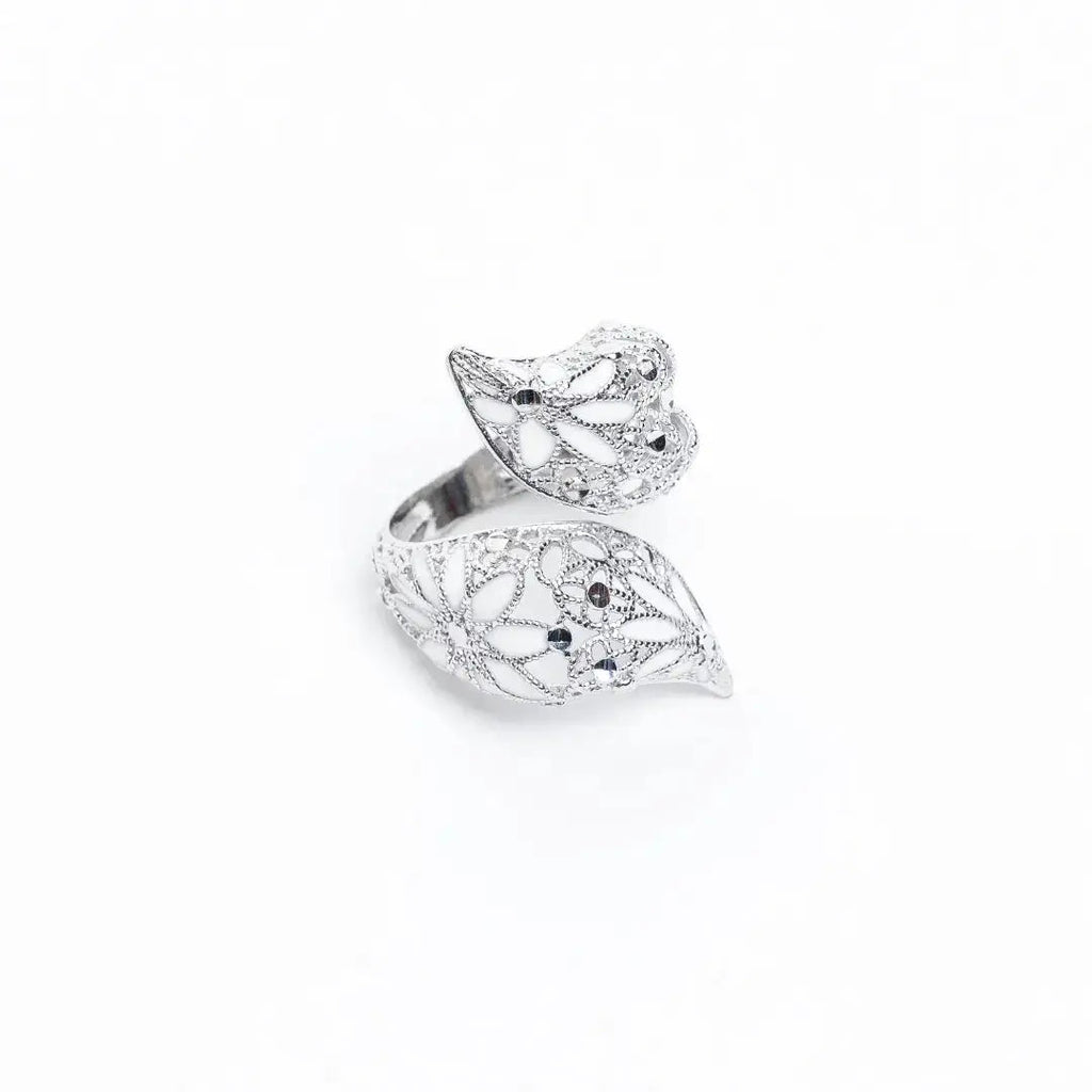 Anello Regolabile "Kinda Kiss" - Argento 925, Design Artigianale Italiano Anello km5m85-r3.myshopify.com
