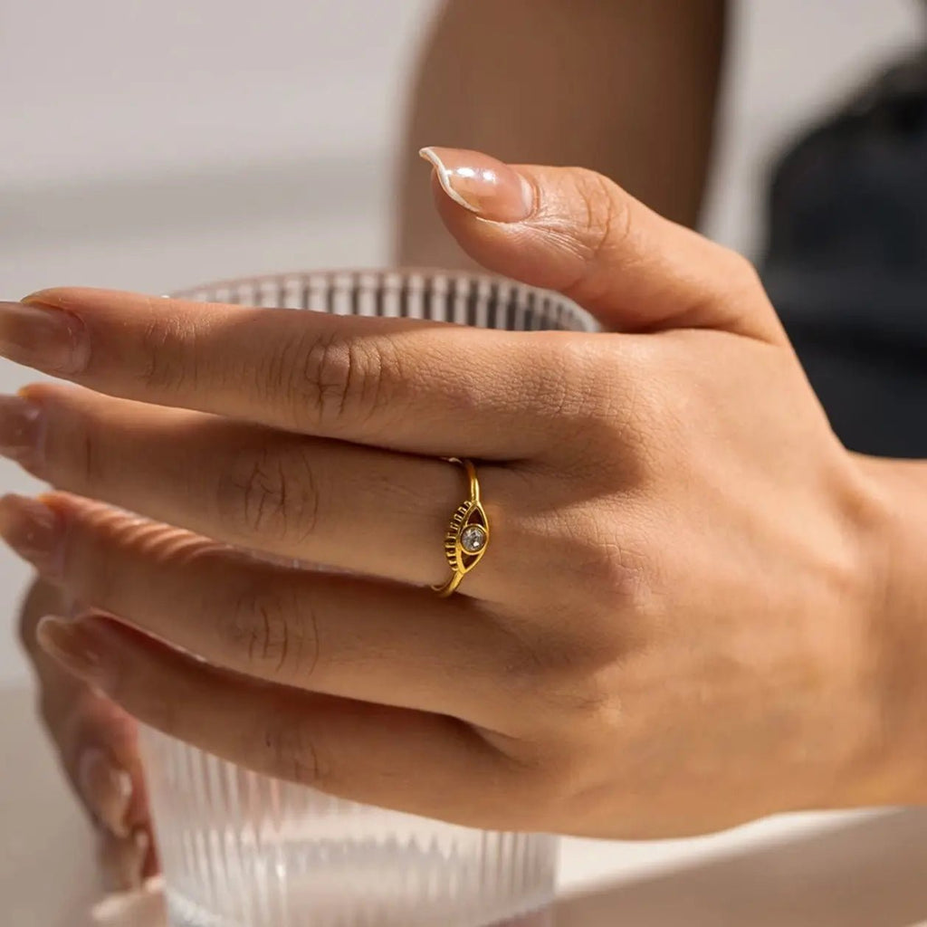 Anello ZOYA - Oro 18k, Zircone Scintillante, Regolabile | Gioielli Perfetti Rings km5m85-r3.myshopify.com