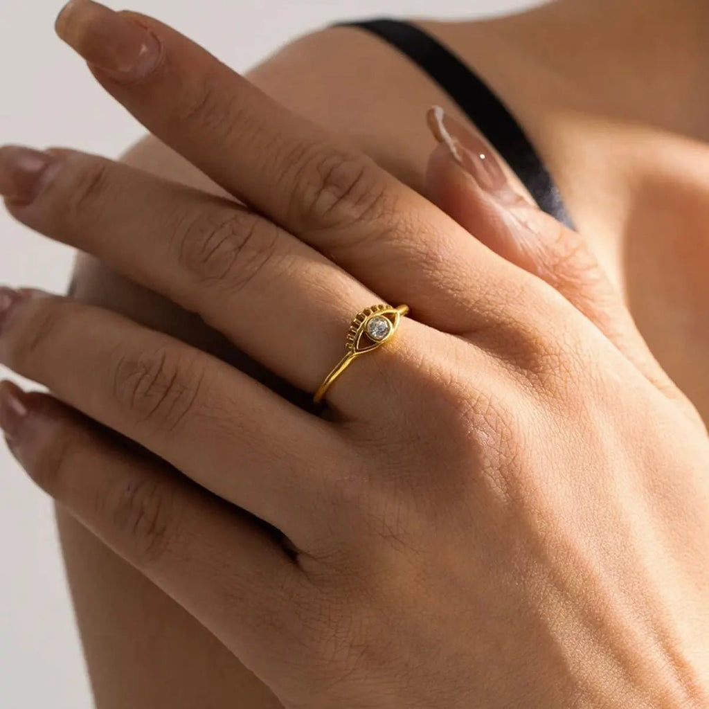 Anello ZOYA - Oro 18k, Zircone Scintillante, Regolabile | Gioielli Perfetti Rings km5m85-r3.myshopify.com