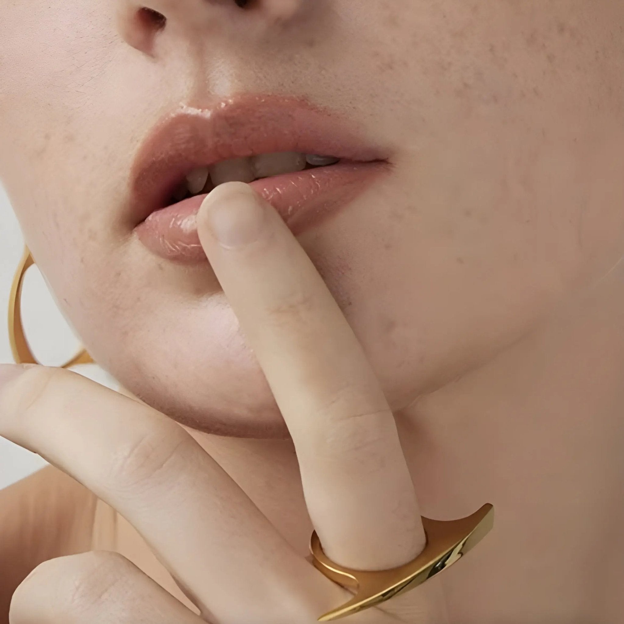 Anello acciaio Leena - Acciaio Inossidabile Placcato Oro PVD | Gioielli Perfetti Rings km5m85-r3.myshopify.com