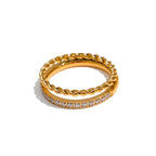 Anello acciaio placcato oro PVD 18k "LETICA" Rings km5m85-r3.myshopify.com
